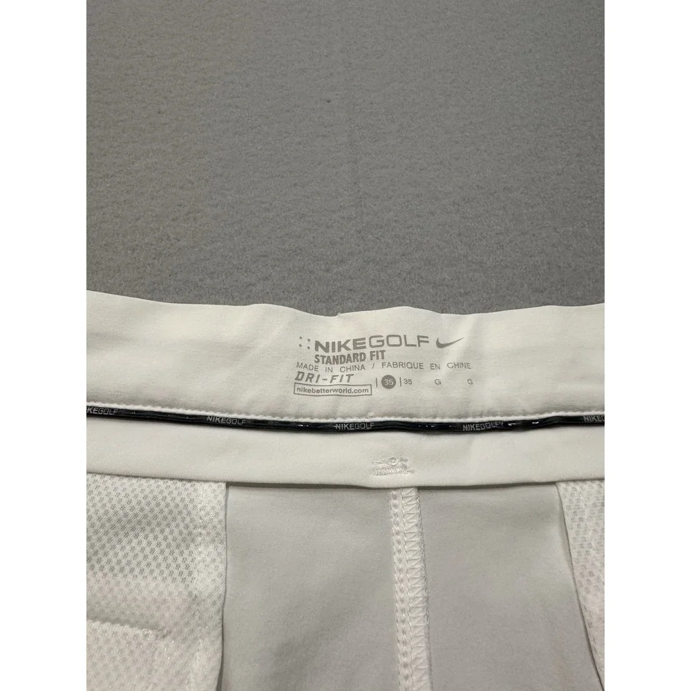 Nike Golf Dri Fit Shorts Mens 35 Off White Performance Stretch Standard Fit